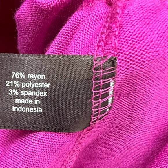 Lane Bryant Tiered Top Plus Size 18/20 Fuschia Ruffle Tunic Loungewear NWT - Picture 10 of 11